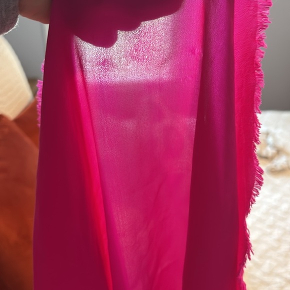 Echo Vibrant Pink Silk Scarf and Leopard Scarf - Picture 3 of 3